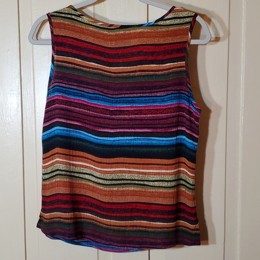 Tribal Striped Sleeveless Scoop Neck Jaclyn Smith - Picture 5 of 8